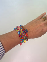 Load image into Gallery viewer, Fabric Gem and Beaded Bracelets