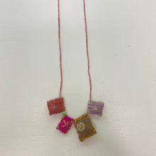 Load image into Gallery viewer, Fabric Gem Necklace