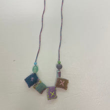 Load image into Gallery viewer, Fabric Gem Necklace