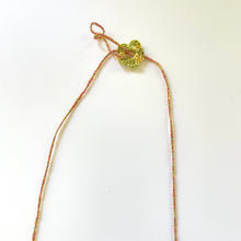 Load image into Gallery viewer, Vintage Cross Stitch Necklace Citrus, Green and Orange
