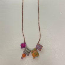 Load image into Gallery viewer, Fabric Gem Necklace
