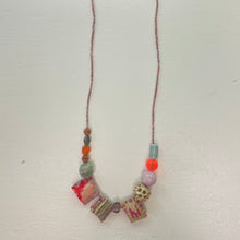 Load image into Gallery viewer, Fabric Gem Necklace