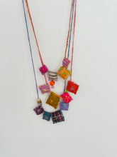 Load image into Gallery viewer, Fabric Gems Necklace
