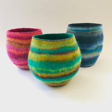 Load image into Gallery viewer, Ava Striped Felt Vessel
